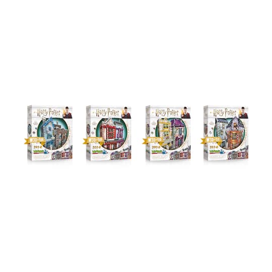 Harry Potter Diagon Alley Collection - Ollivander's Shop, Quidditch Supplies, Madam Malkin's, Weasleys' Wizard Wheezes: 1175 Pcs